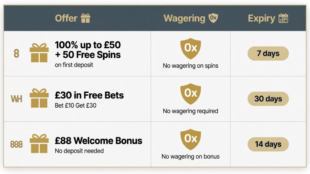 No Wagering Free Spins UK: Best No Deposit Casino Offers